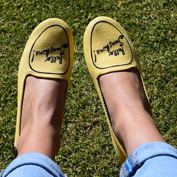 Loly In the Sky Sonia Flats Yellow‎ 'Hello Sunshine' Flats Loafers Women's 9 - Picture 1 of 16